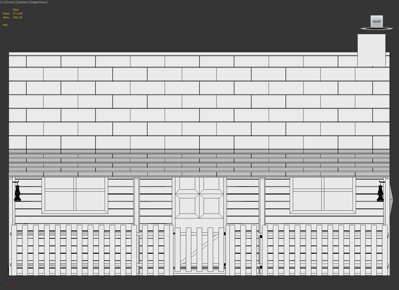 Old wooden cabin 3D model_14