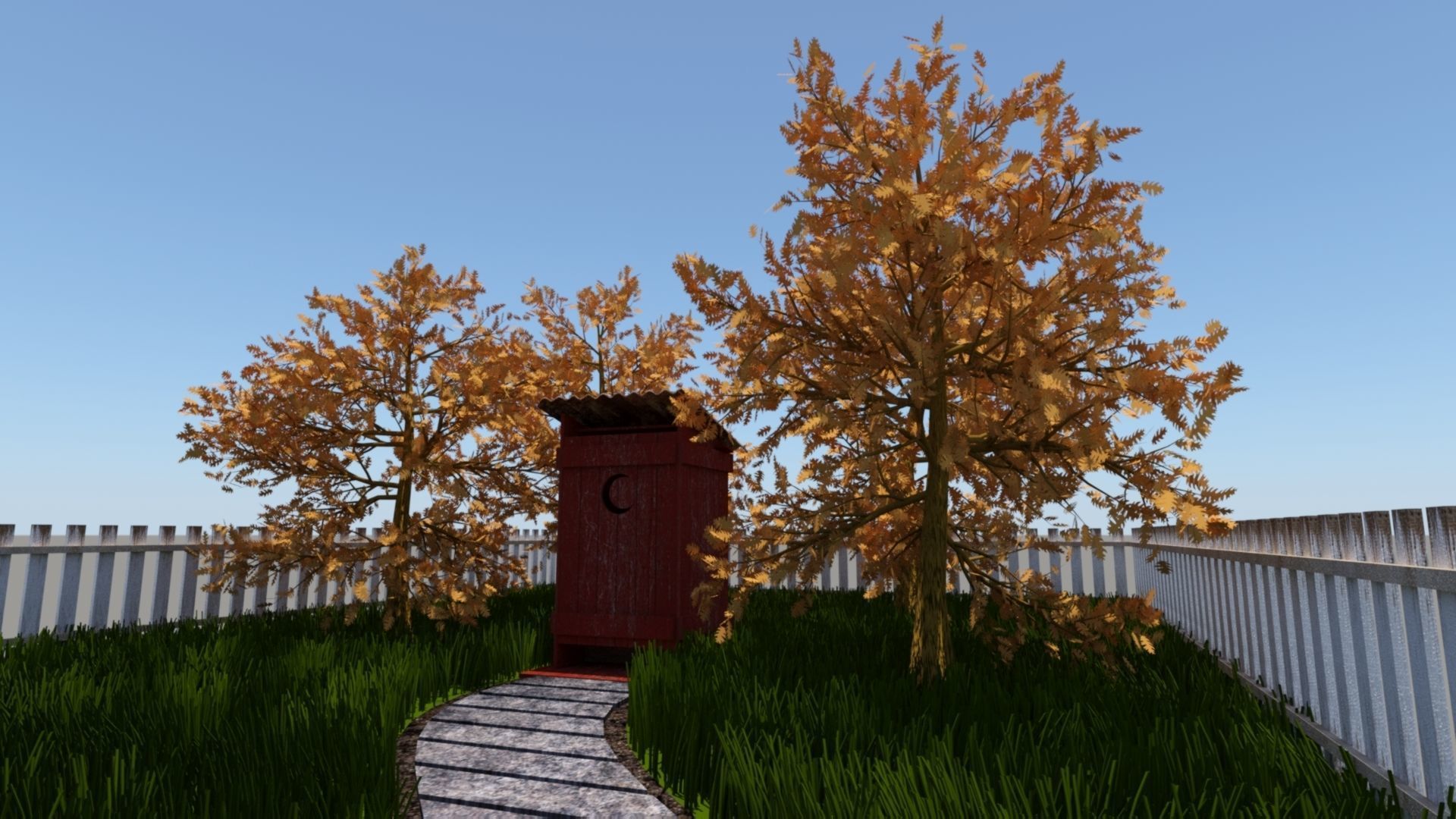 Old wooden cabin 3D model_8