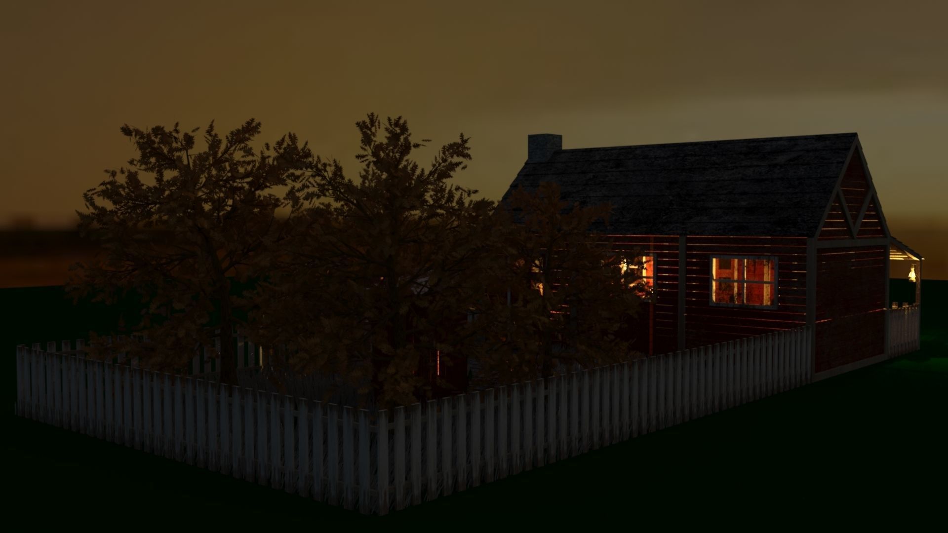 Old wooden cabin 3D model_5