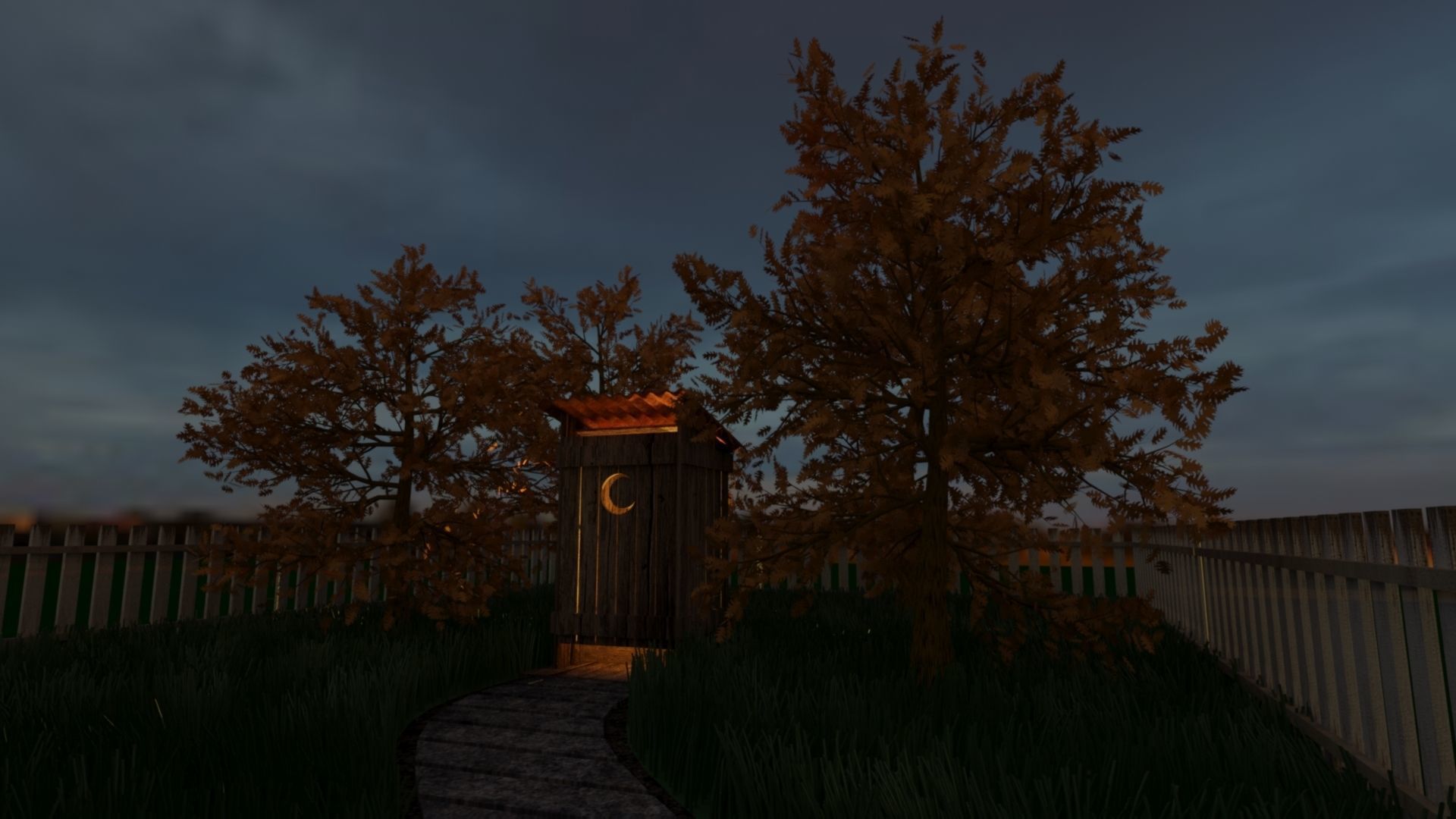 Old wooden cabin 3D model_9