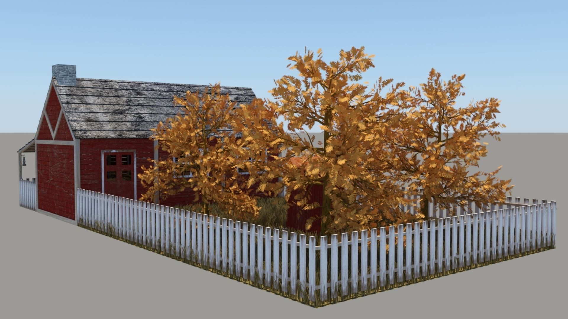 Old wooden cabin 3D model_6