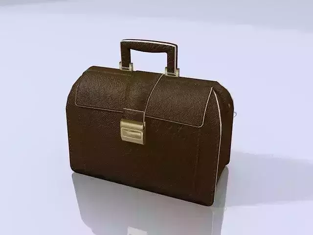 Vintage Leather Bag 3D model