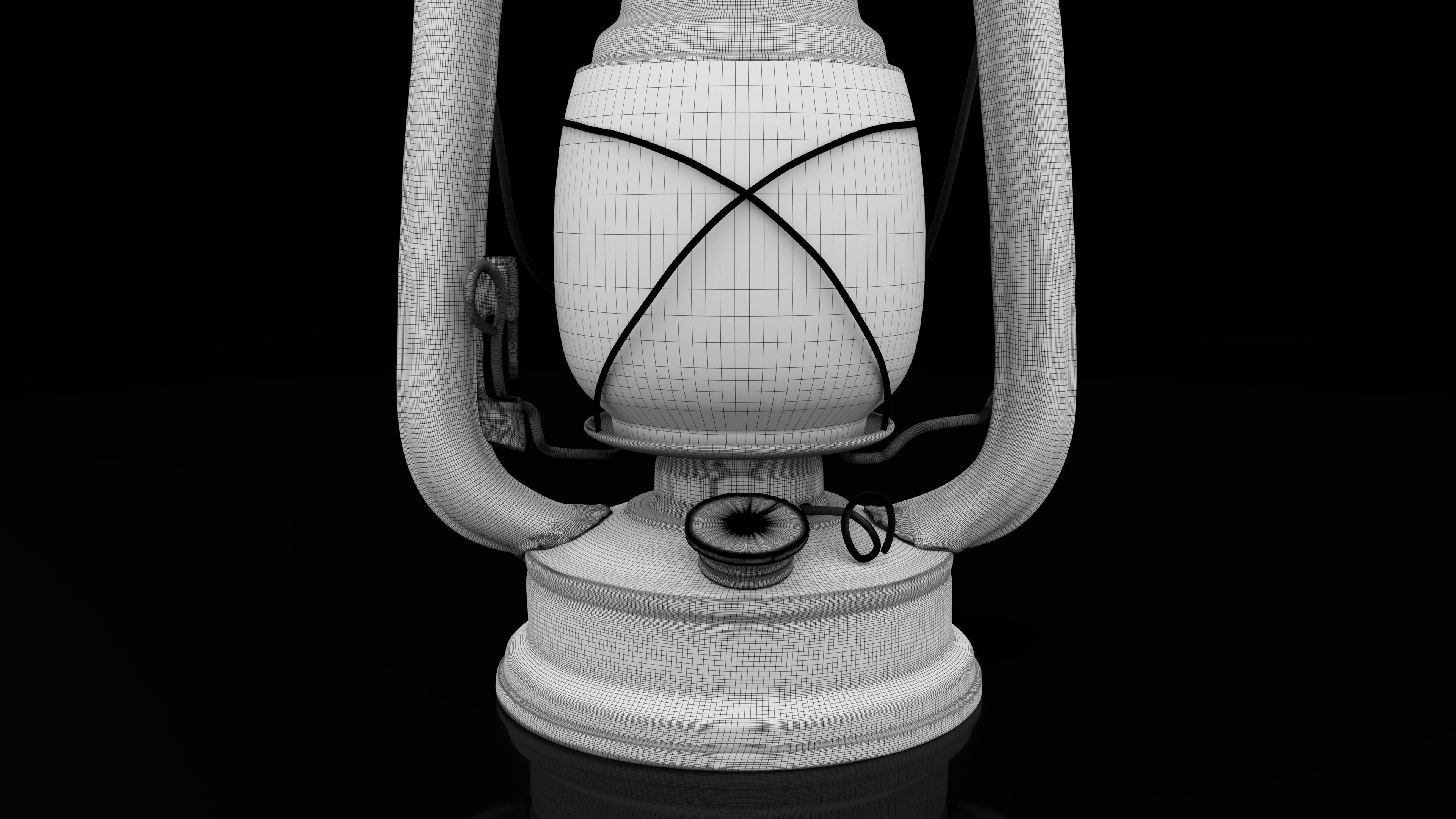 Oil lamp 3D model_8