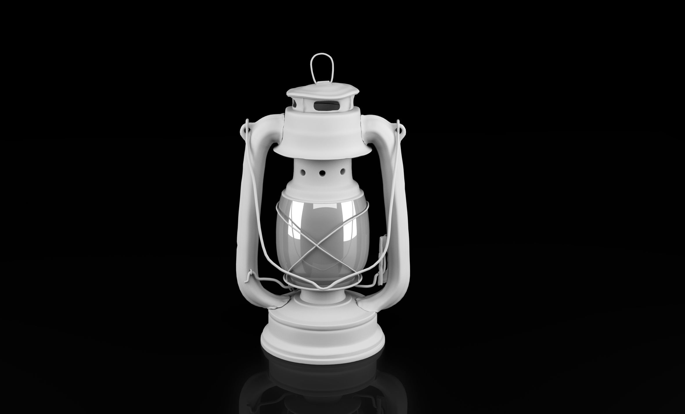 Oil lamp 3D model_3