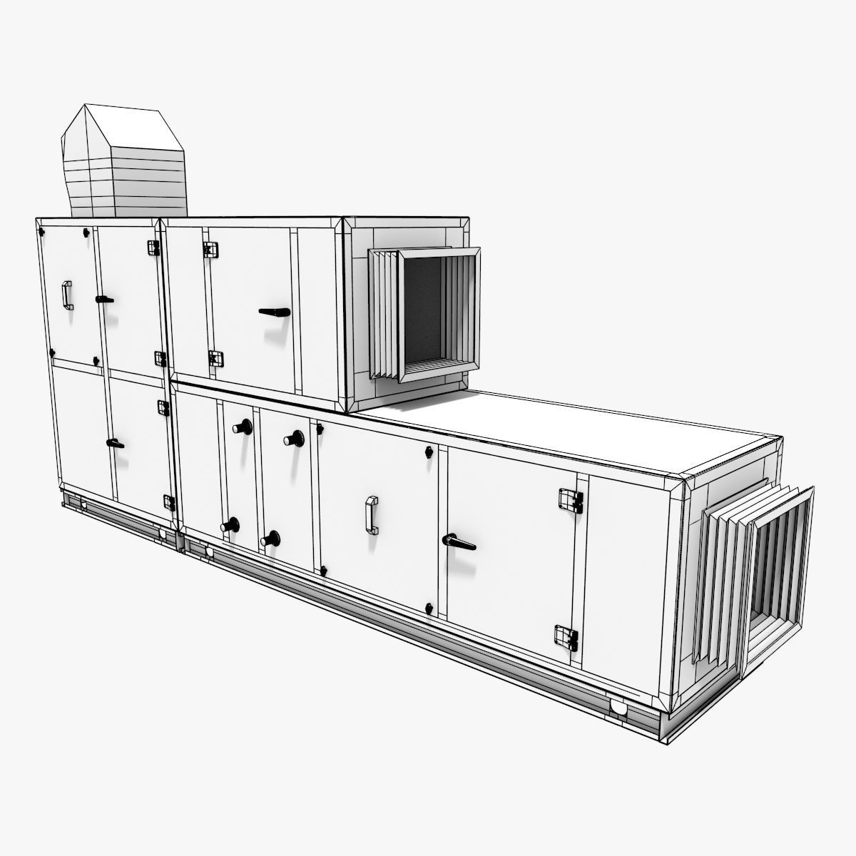 AHU - Air Handling Unit 3D model_10
