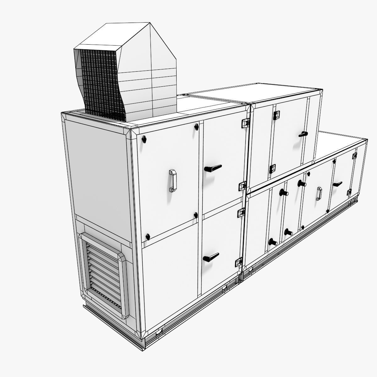 AHU - Air Handling Unit 3D model_11