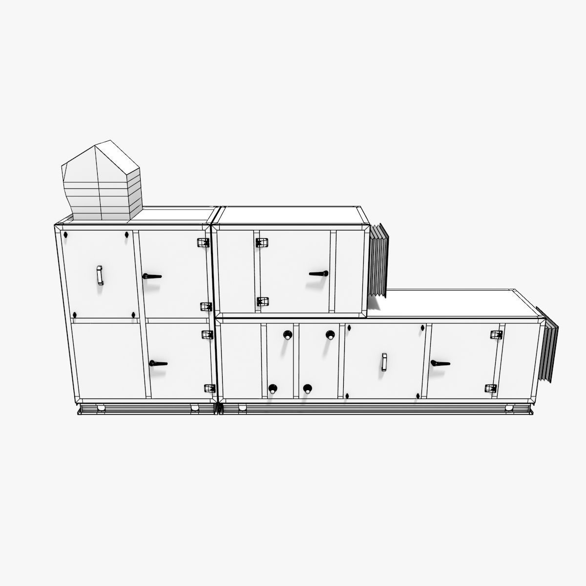AHU - Air Handling Unit 3D model_9