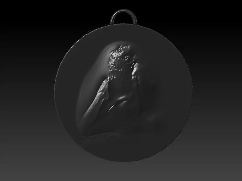 gymnast girl Relief 3D print model