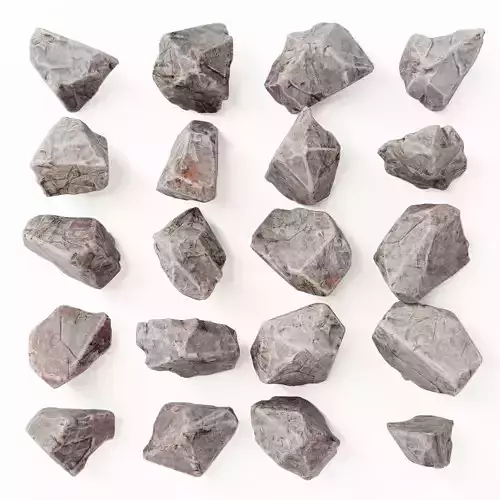 Rock splinter river stone 3D model