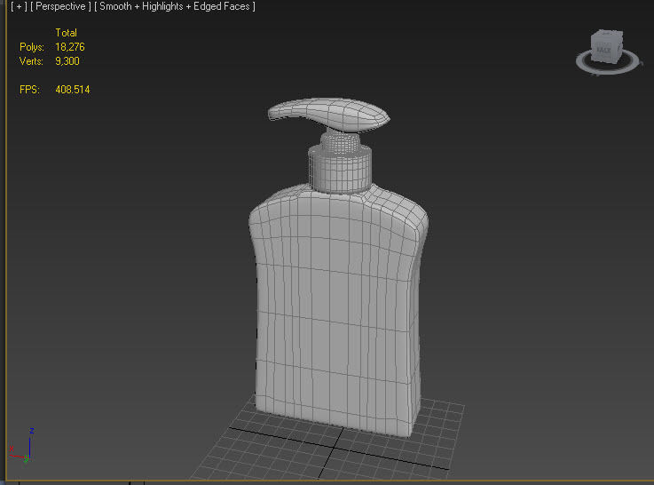 Hand Wash Model  Low-poly 3D model_1