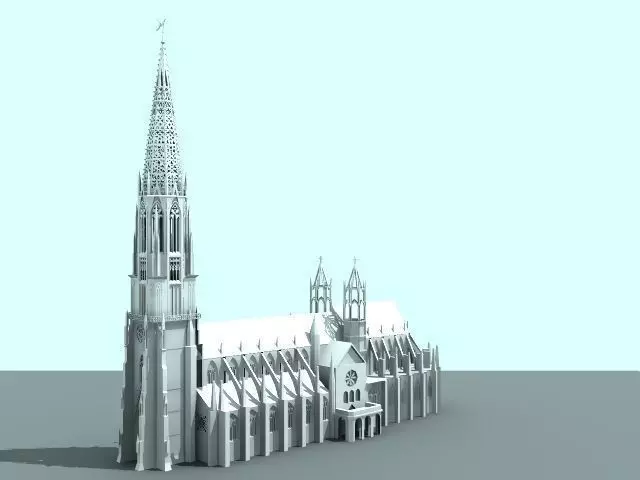Dom Freiburg Free 3D model