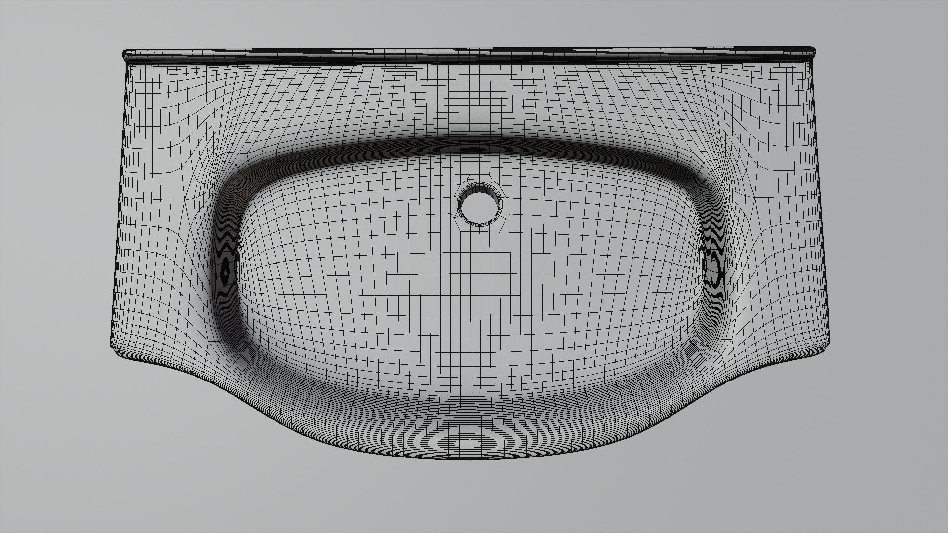 Bathroom wash-basin with cabinet 3D model_11