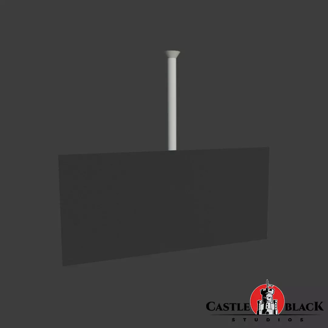 Projector Screen Free low-poly 3D model