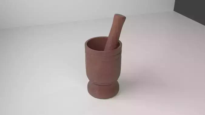 Wood Mortar and Pestle 13