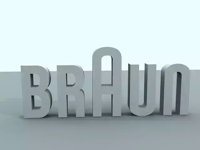 Braun Logo Free 3D model