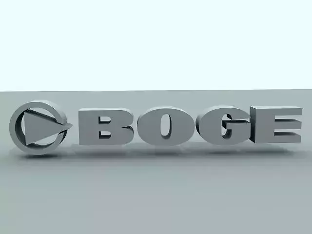 Boge Logo Free 3D model