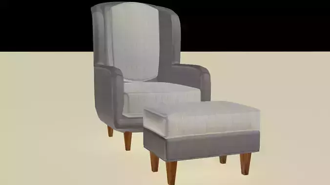 Loren Chair with pouf