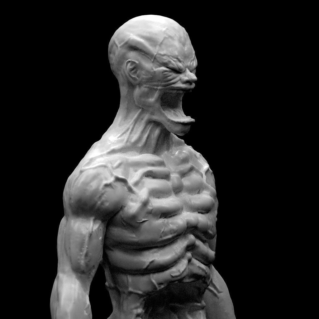 Zombie Character 2 Full Body Rigged Animated Low-poly 3D model_4