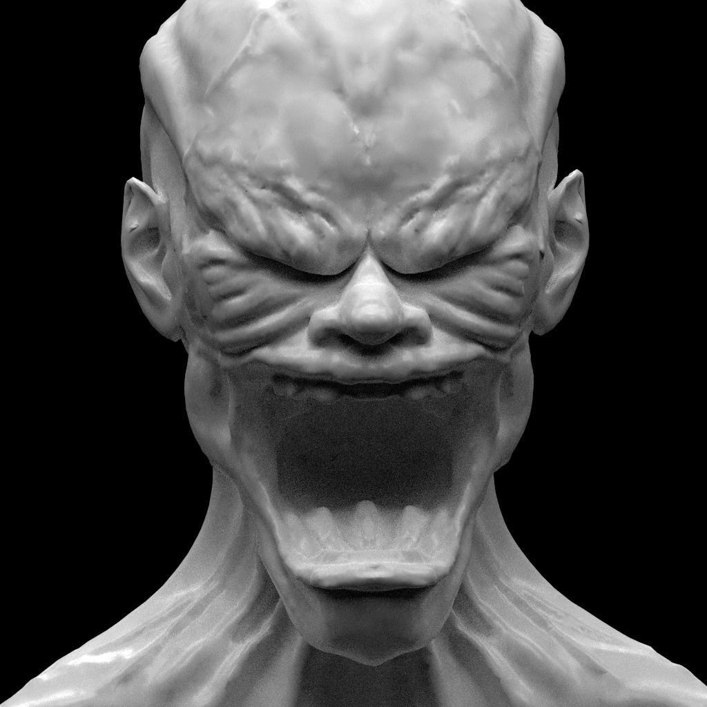 Zombie Character 2 Full Body Rigged Animated Low-poly 3D model_5