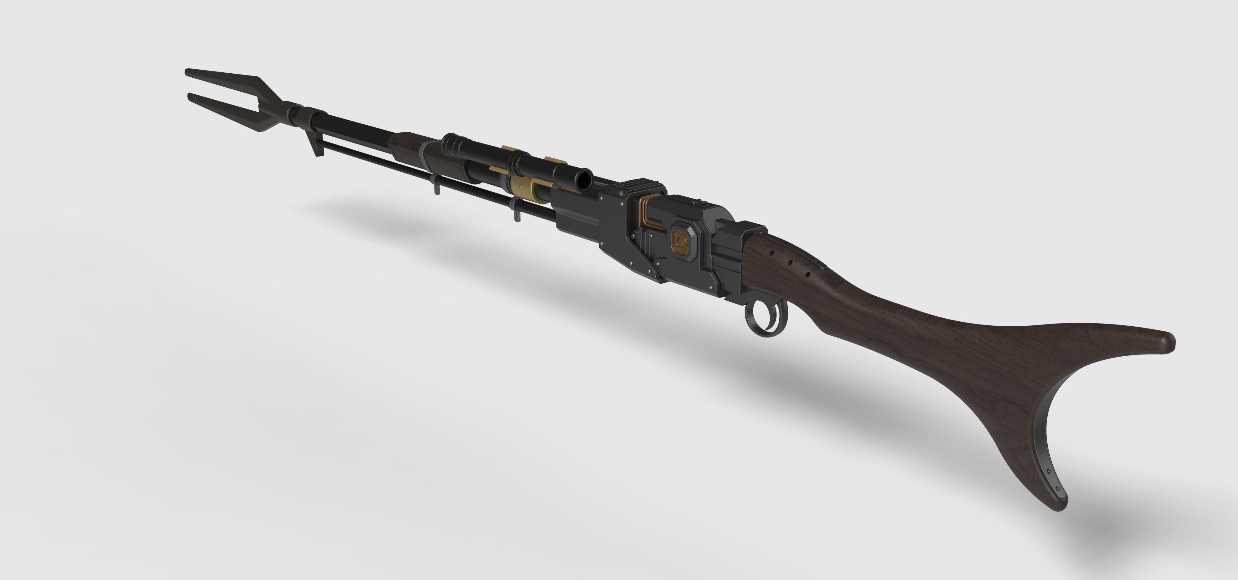 Amban sniper blaster rifle from The Mandalorian 3D model_12