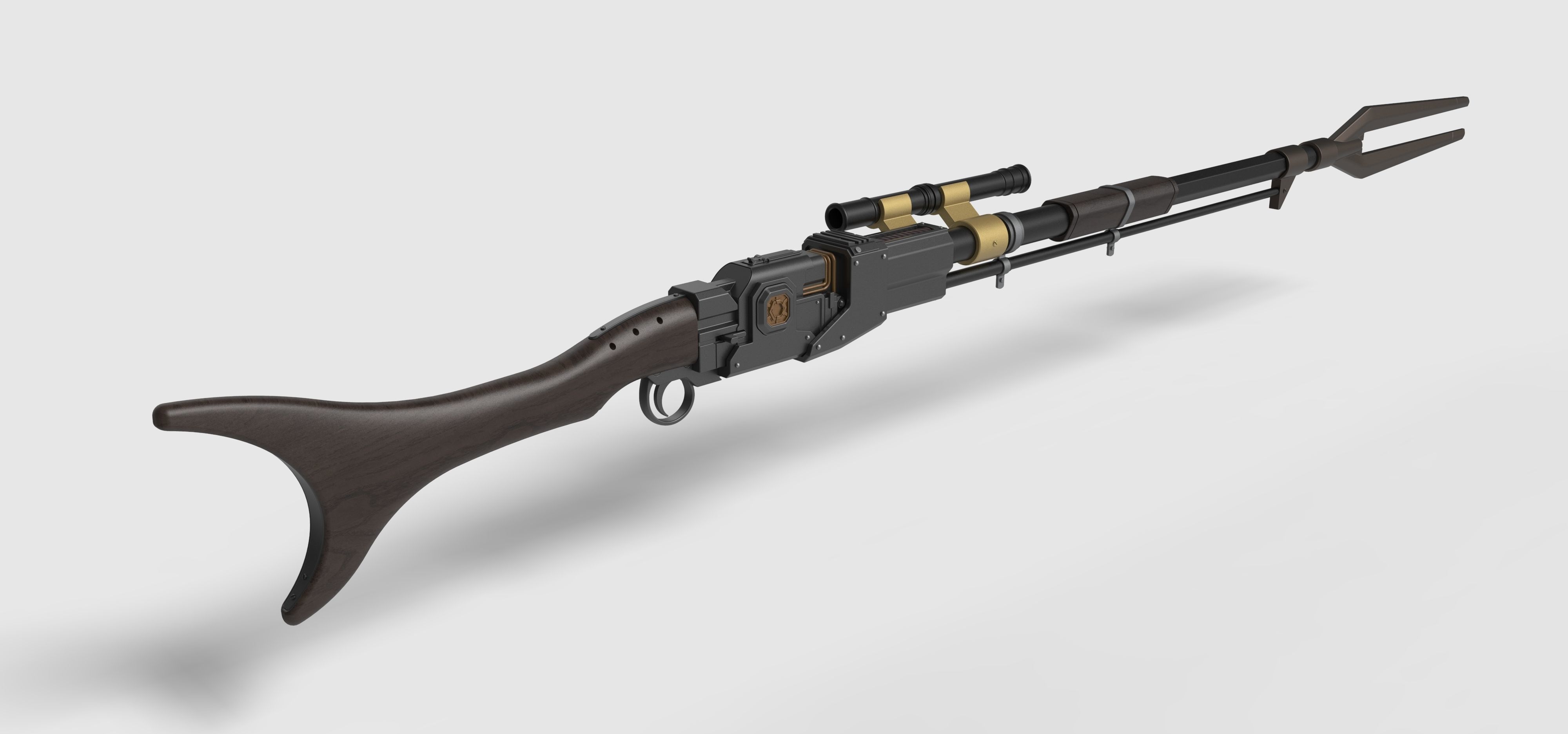 Amban sniper blaster rifle from The Mandalorian 3D model_16