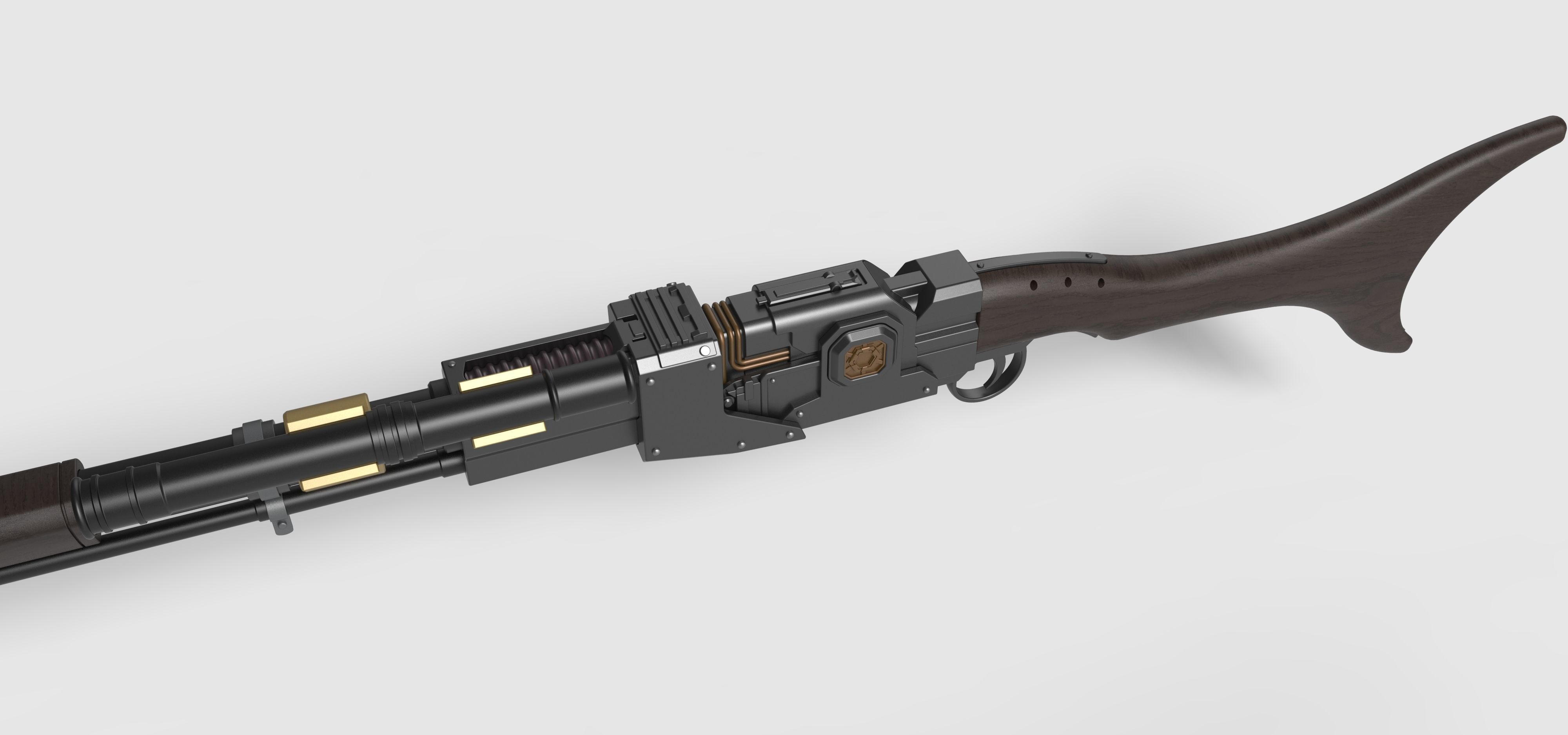 Amban sniper blaster rifle from The Mandalorian 3D model_24