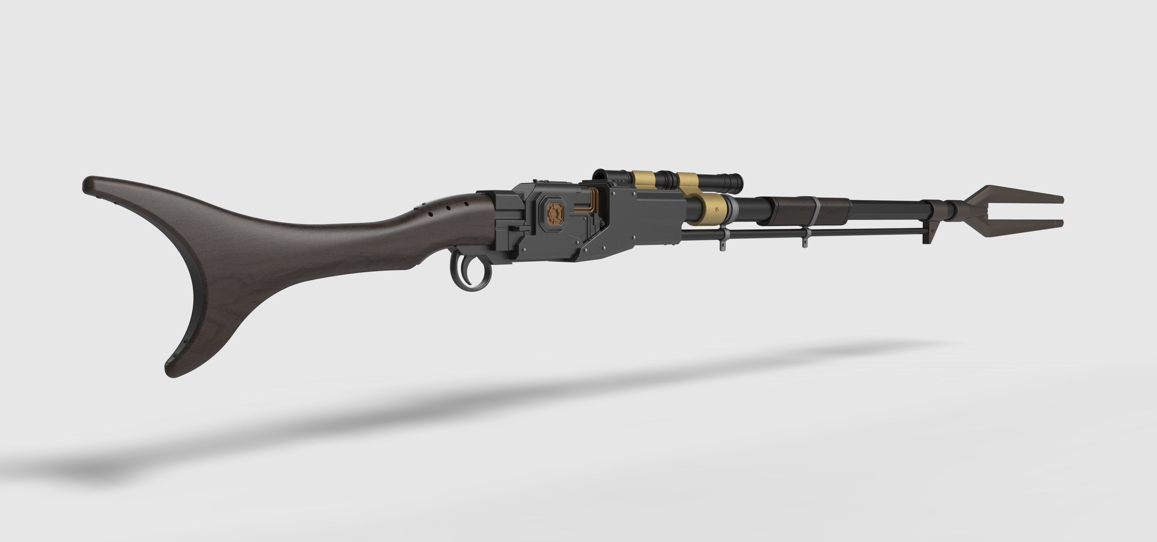 Amban sniper blaster rifle from The Mandalorian 3D model_17