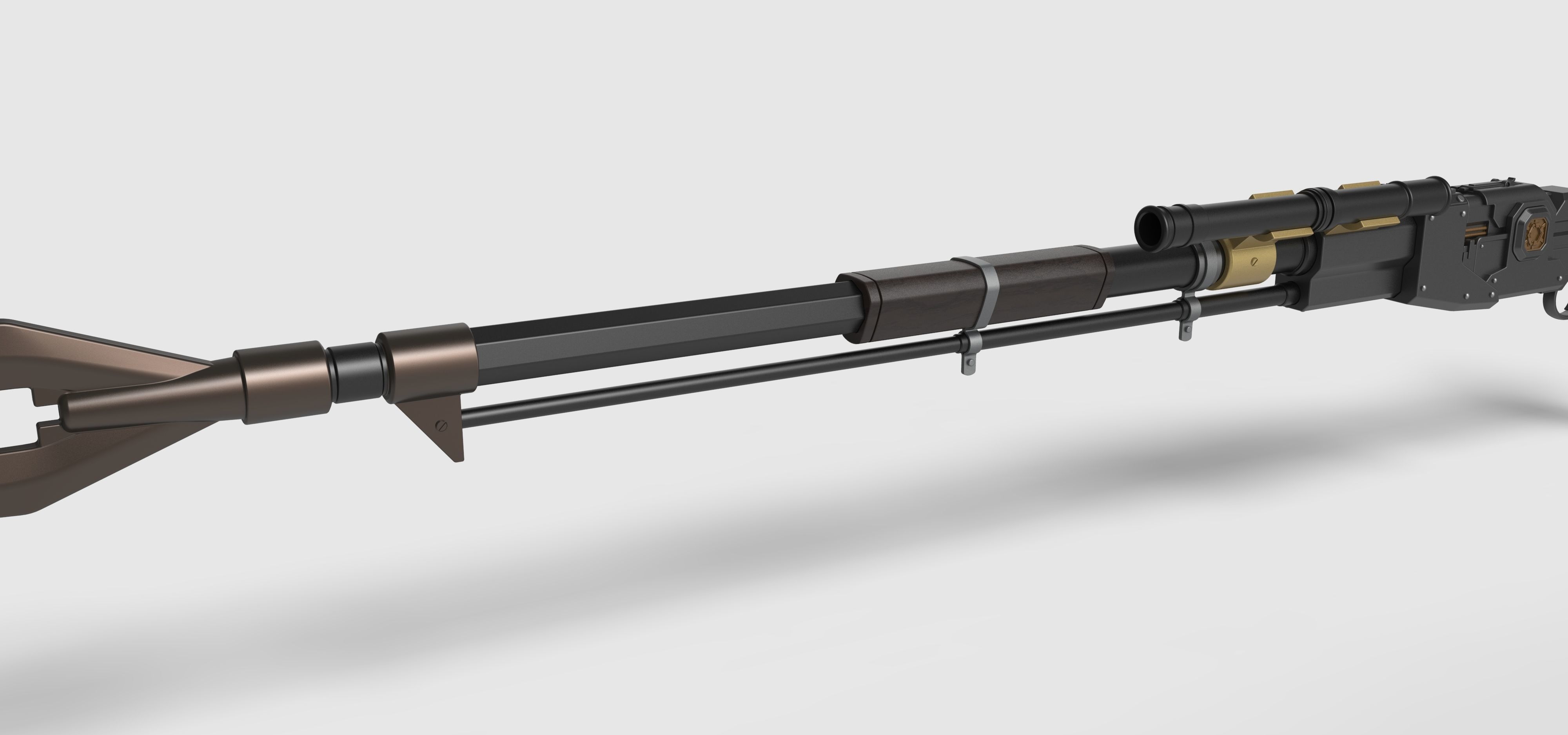 Amban sniper blaster rifle from The Mandalorian 3D model_22