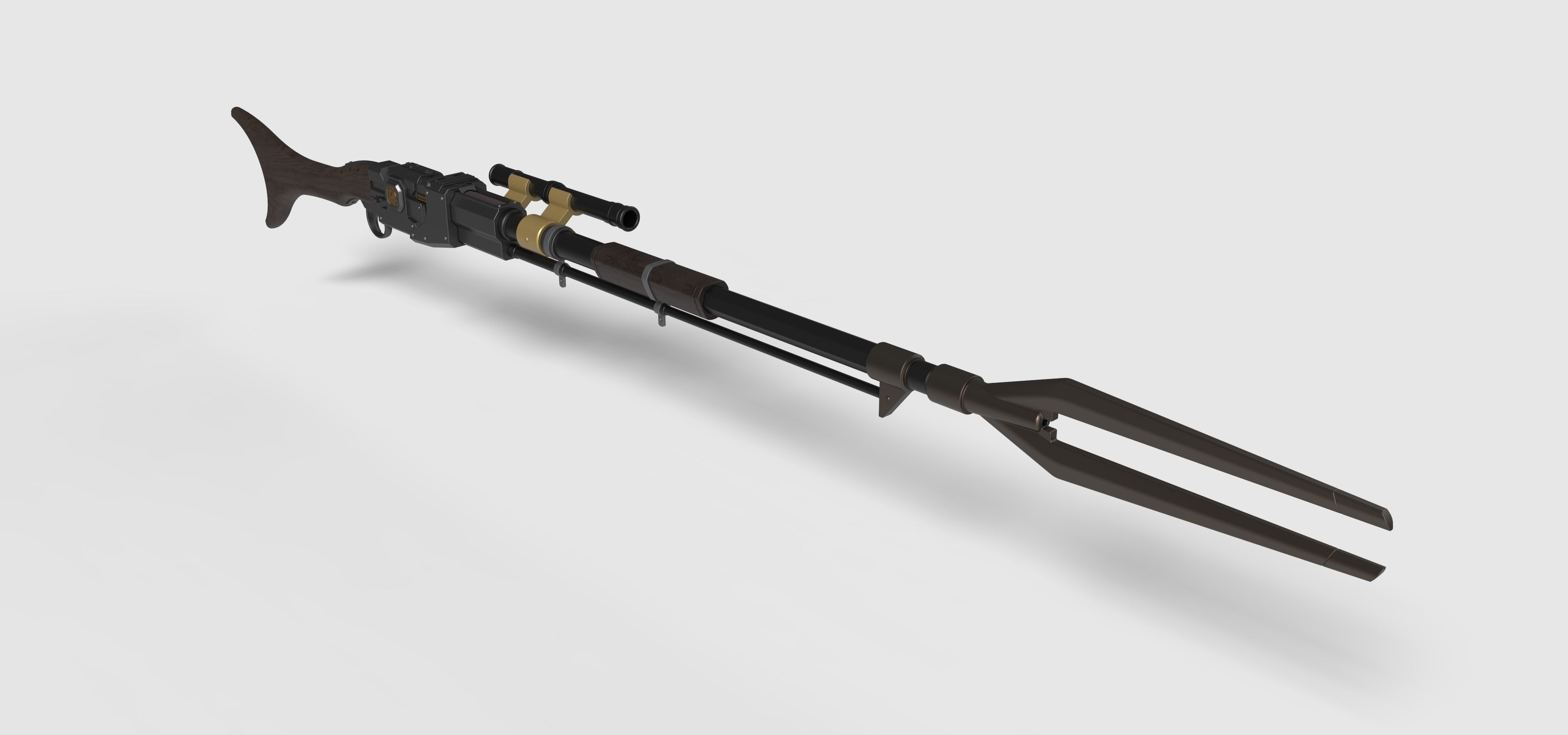 Amban sniper blaster rifle from The Mandalorian 3D model_20