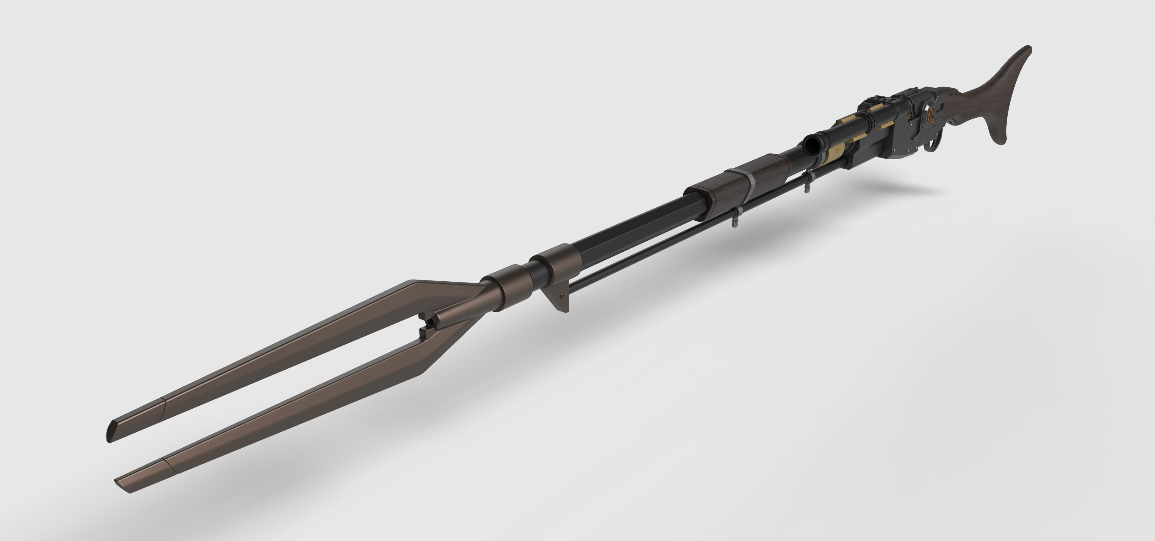 Amban sniper blaster rifle from The Mandalorian 3D model_4