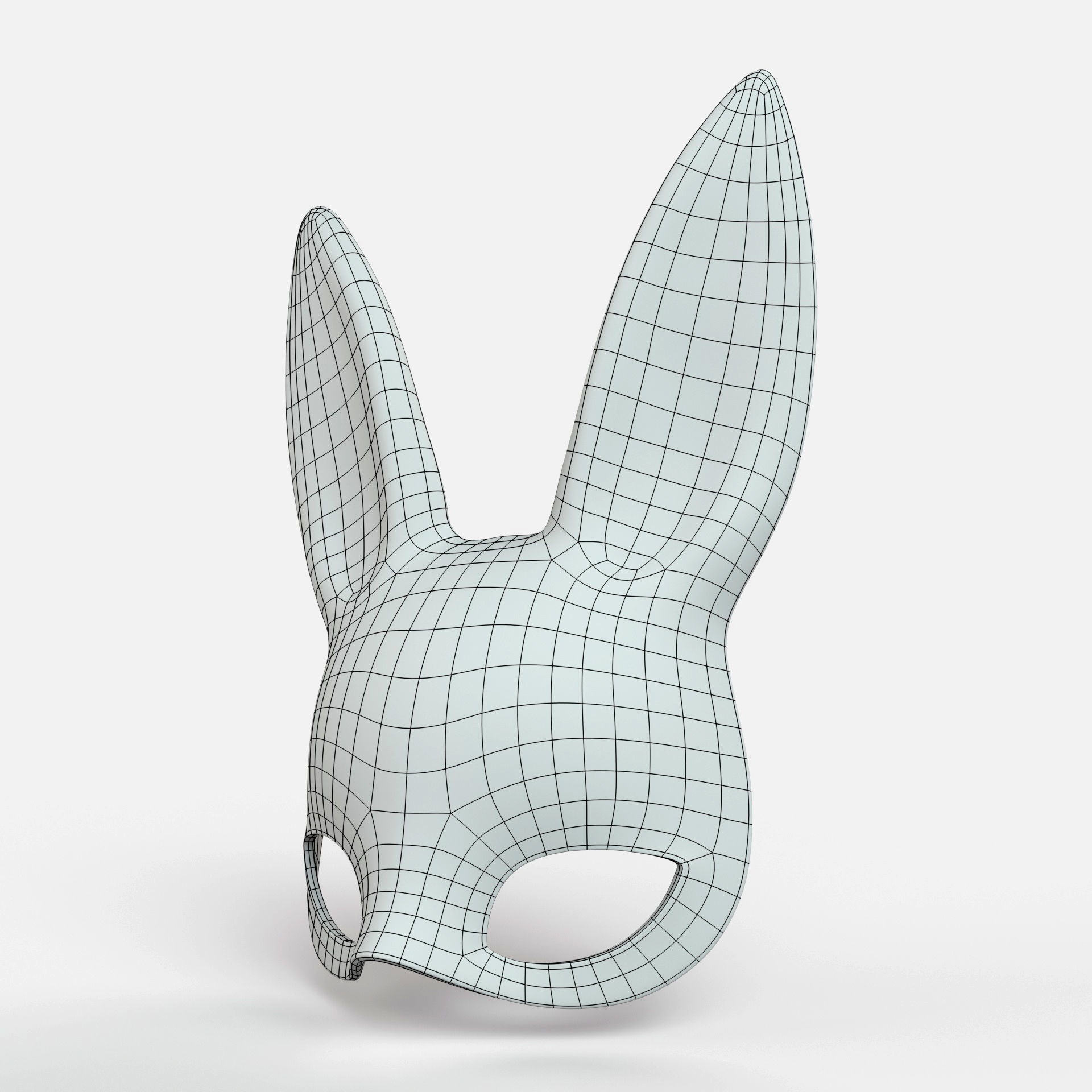 Rabbit Mask 3D model_6