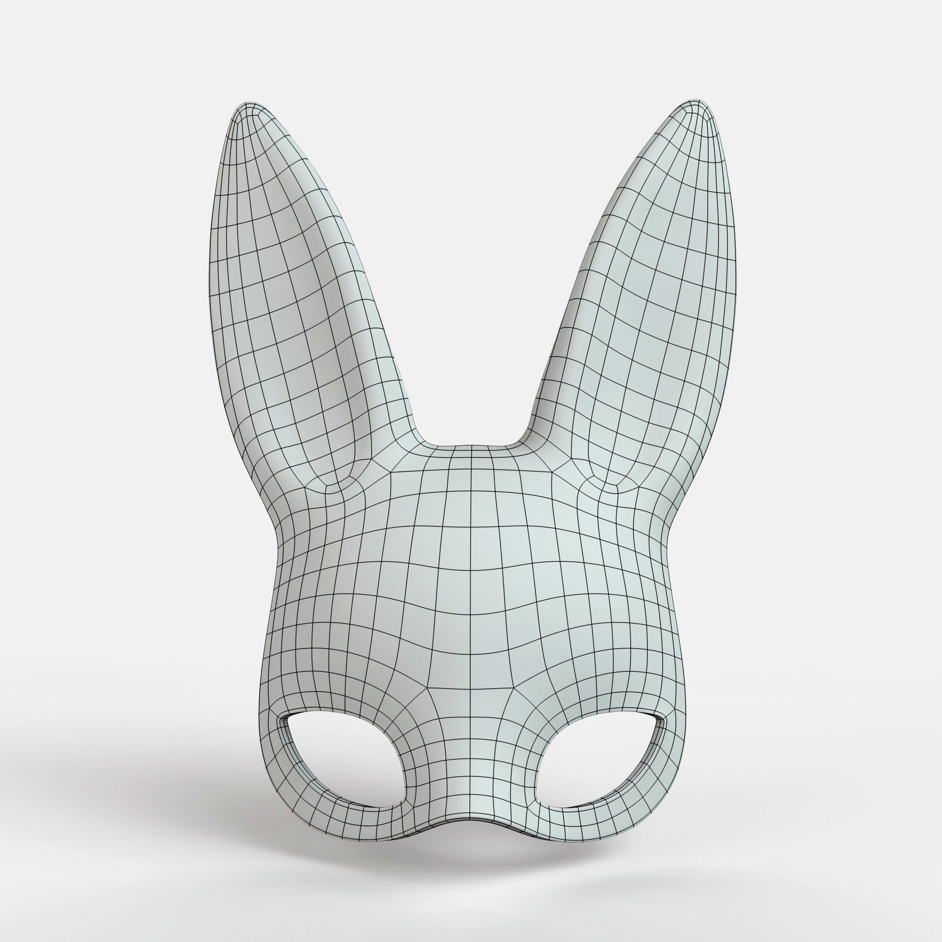 Rabbit Mask 3D model_5
