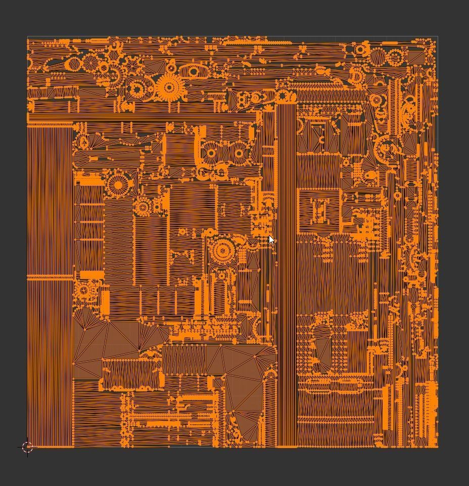 AK74 Modular system Low-poly 3D model_14