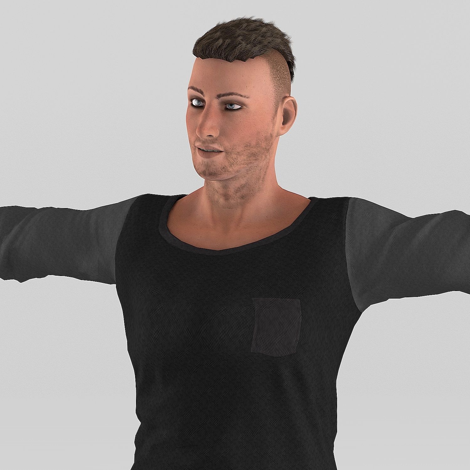 Rigged Male Model NOAH 3D model_6