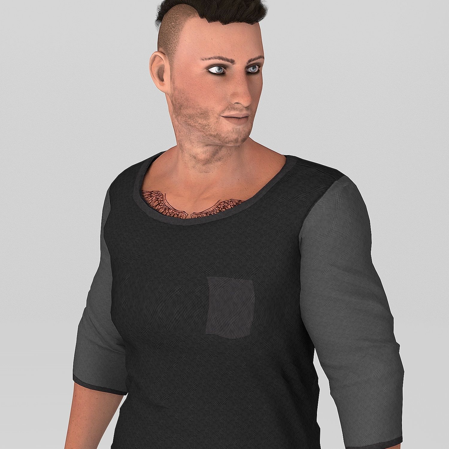 Rigged Male Model NOAH 3D model_1