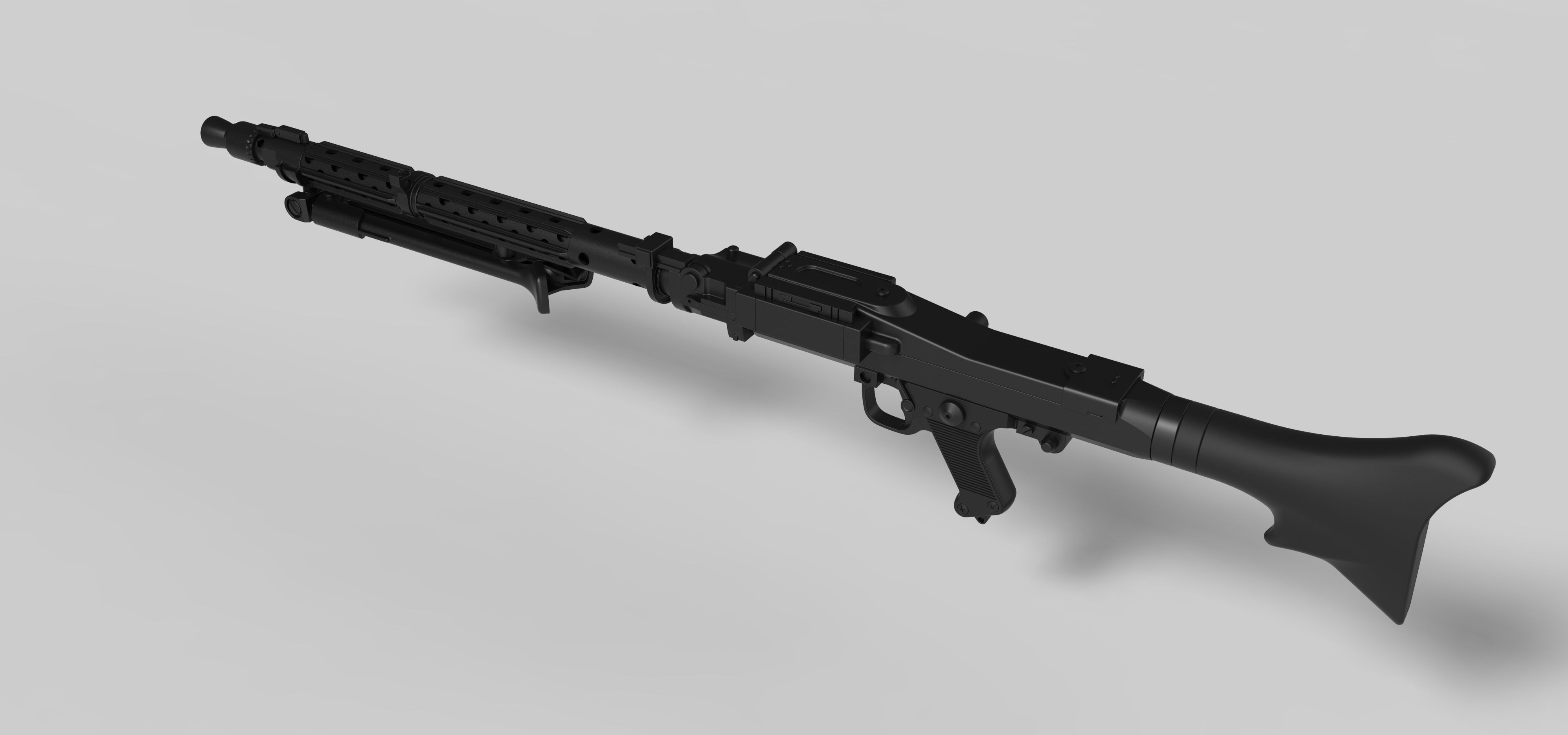 Stormtrooper Heavy Blaster Rifle DLT-19 from Star Wars 3D model_15