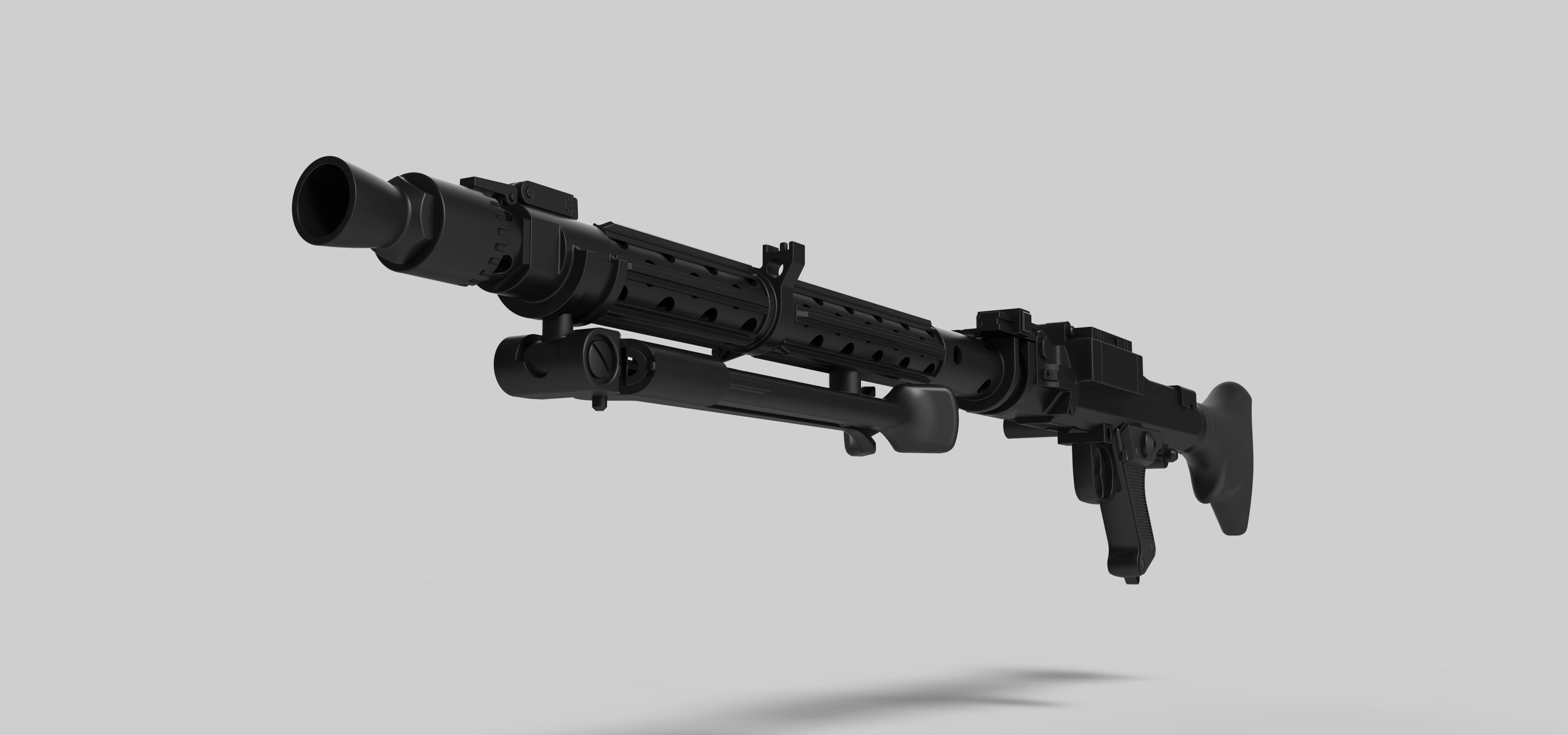 Stormtrooper Heavy Blaster Rifle DLT-19 from Star Wars 3D model_6