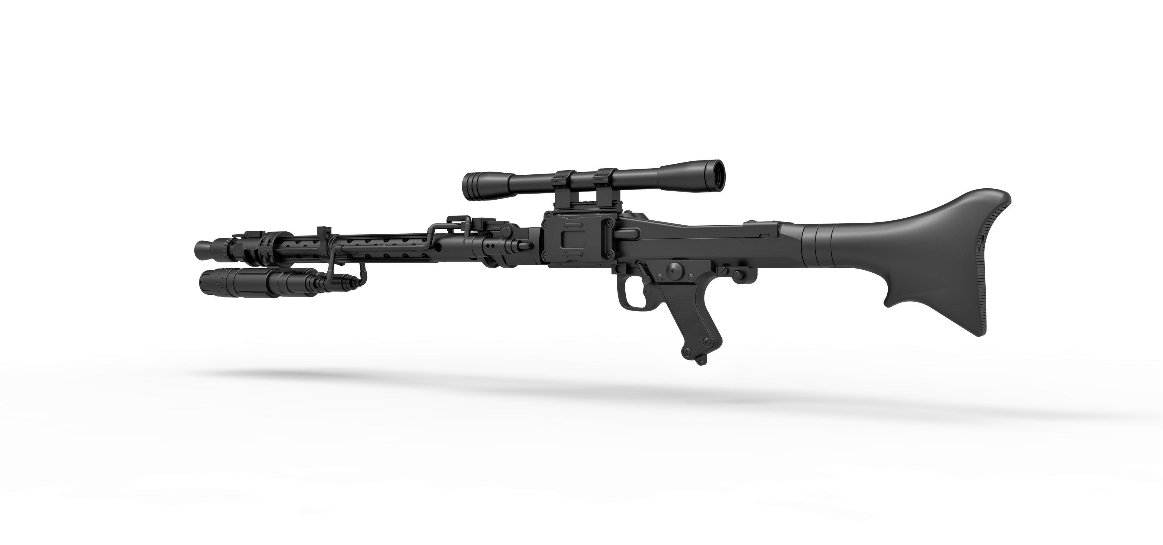 Death Trooper Blaster Rifle DLT-19D from Star Wars 3D model_13