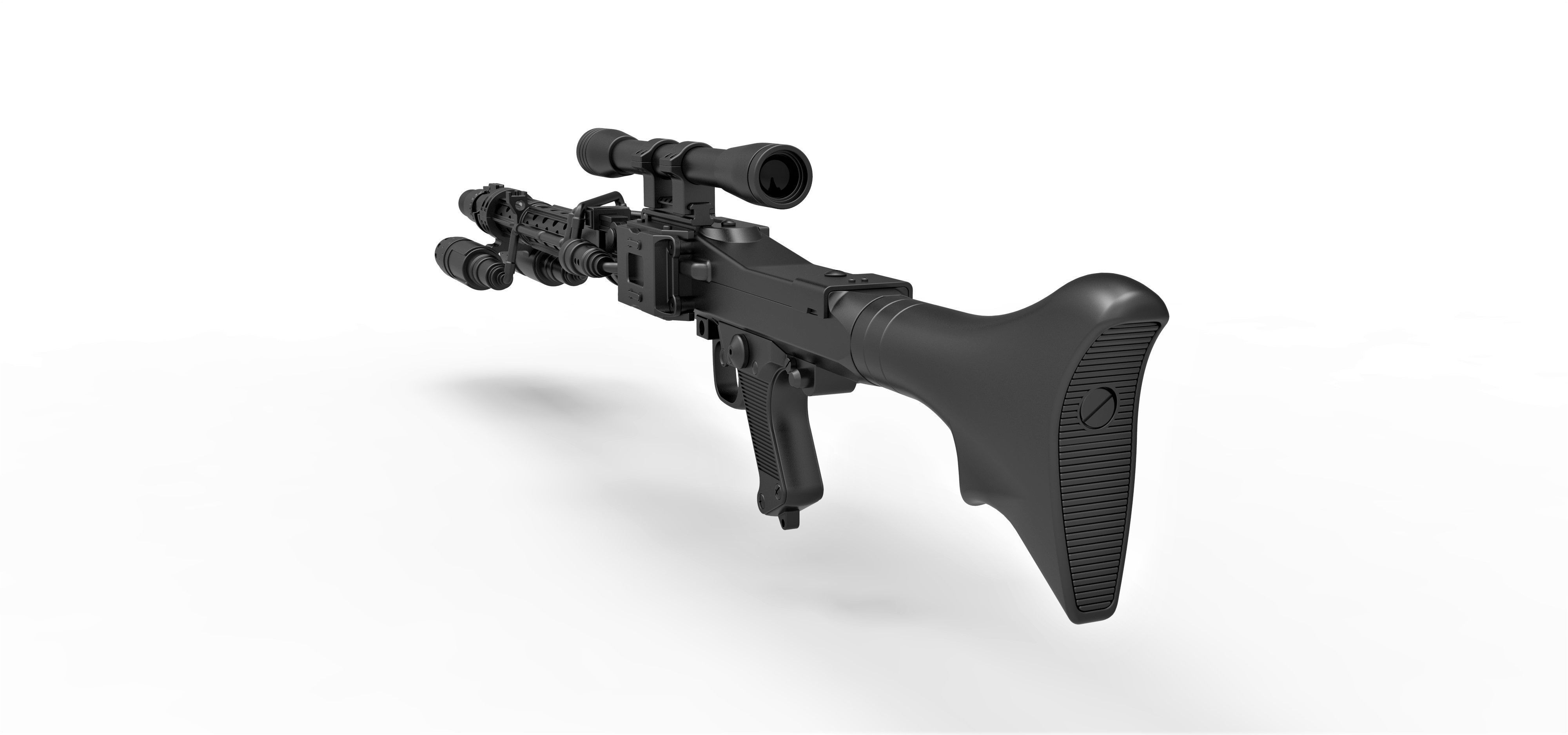 Death Trooper Blaster Rifle DLT-19D from Star Wars 3D model_14