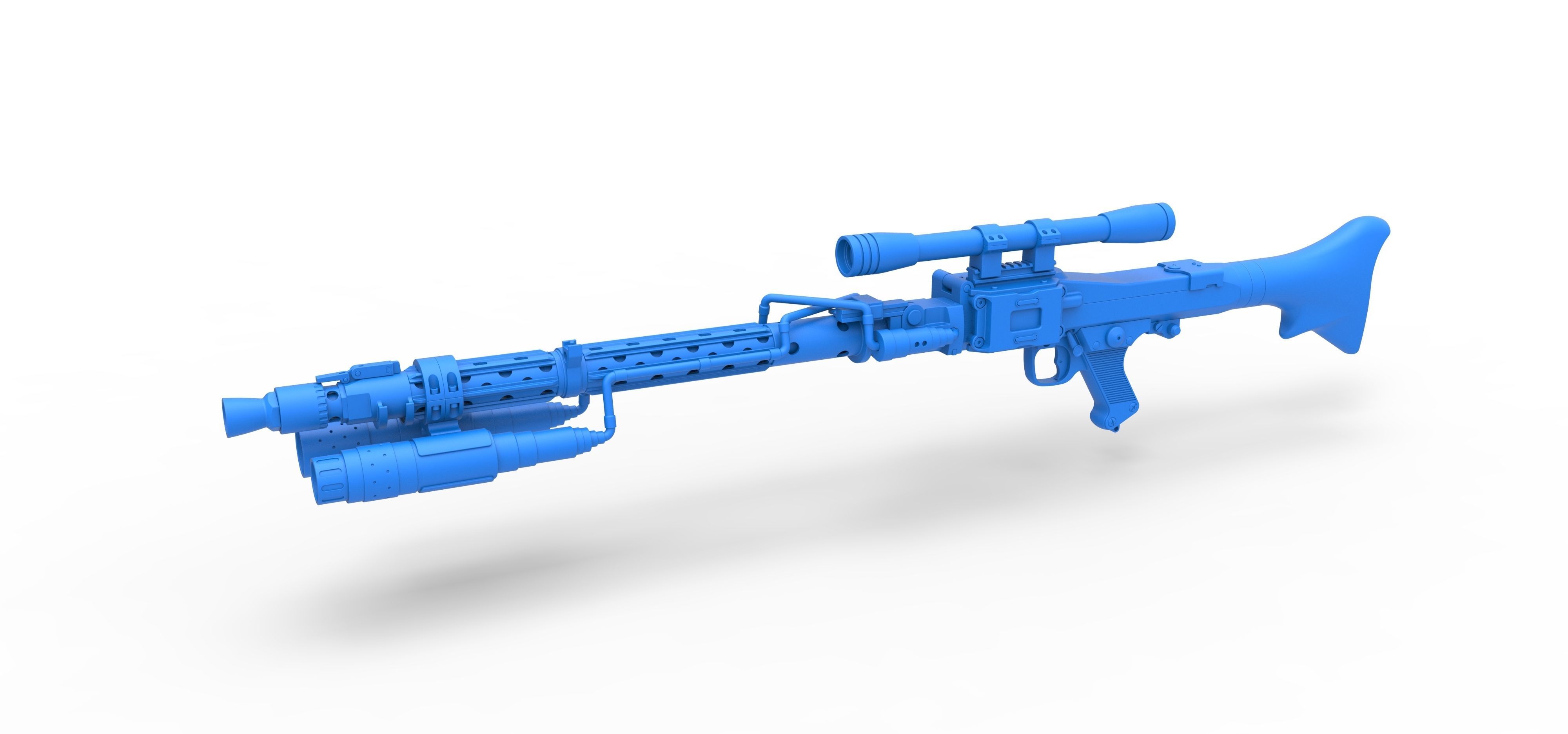 Death Trooper Blaster Rifle DLT-19D from Star Wars 3D model_17