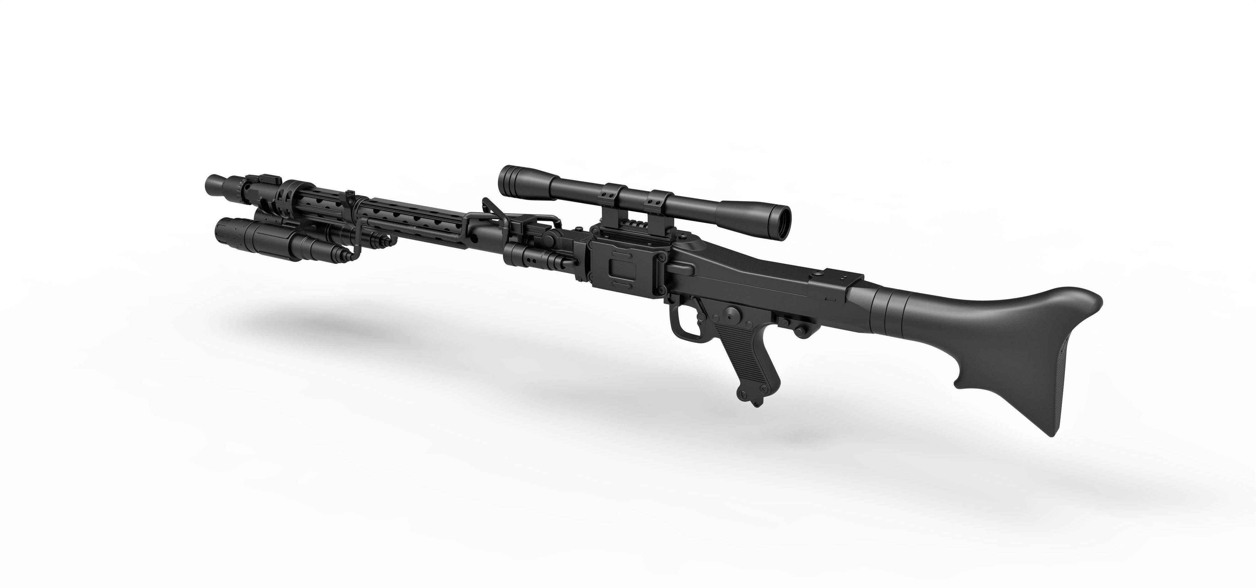 Death Trooper Blaster Rifle DLT-19D from Star Wars 3D model_12