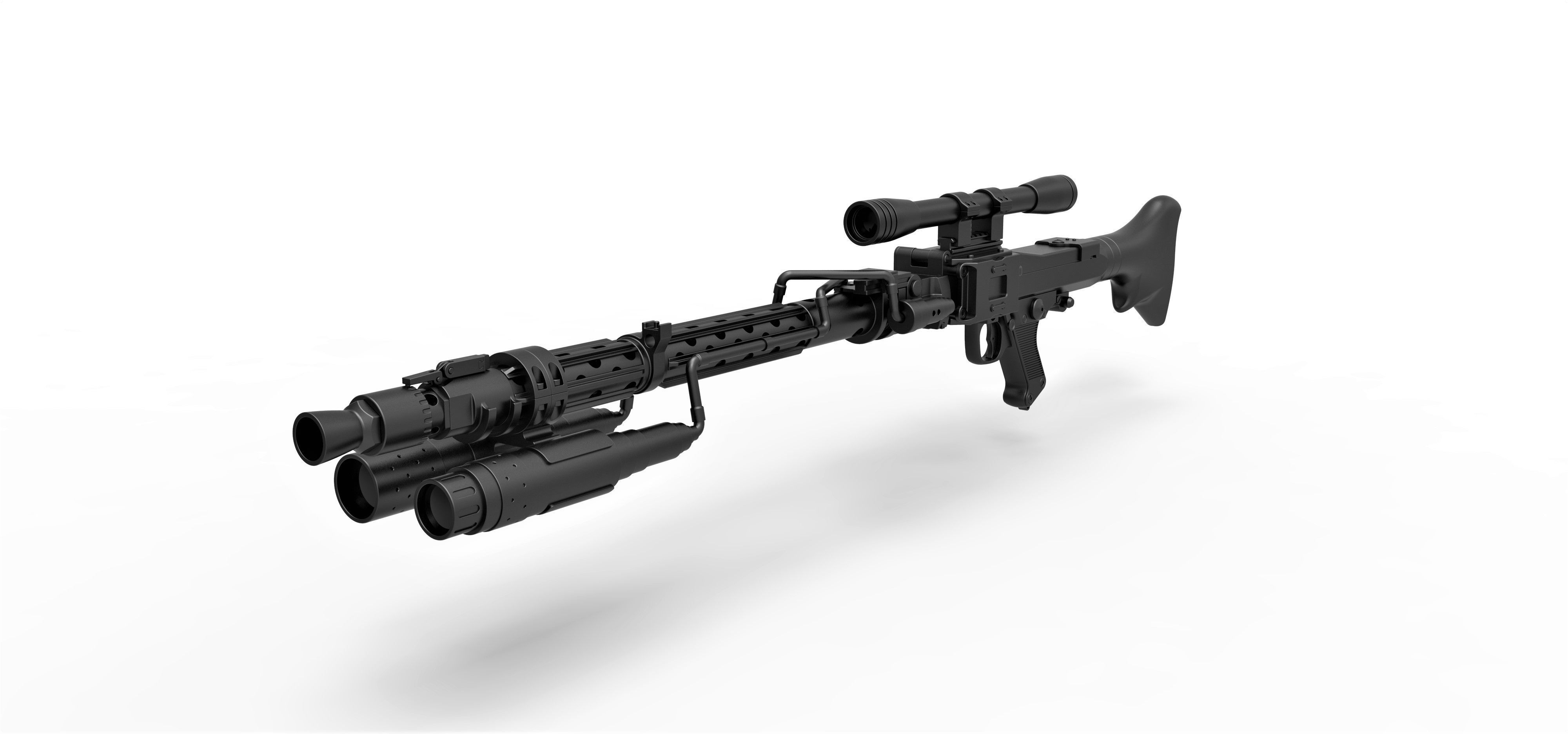 Death Trooper Blaster Rifle DLT-19D from Star Wars 3D model_4
