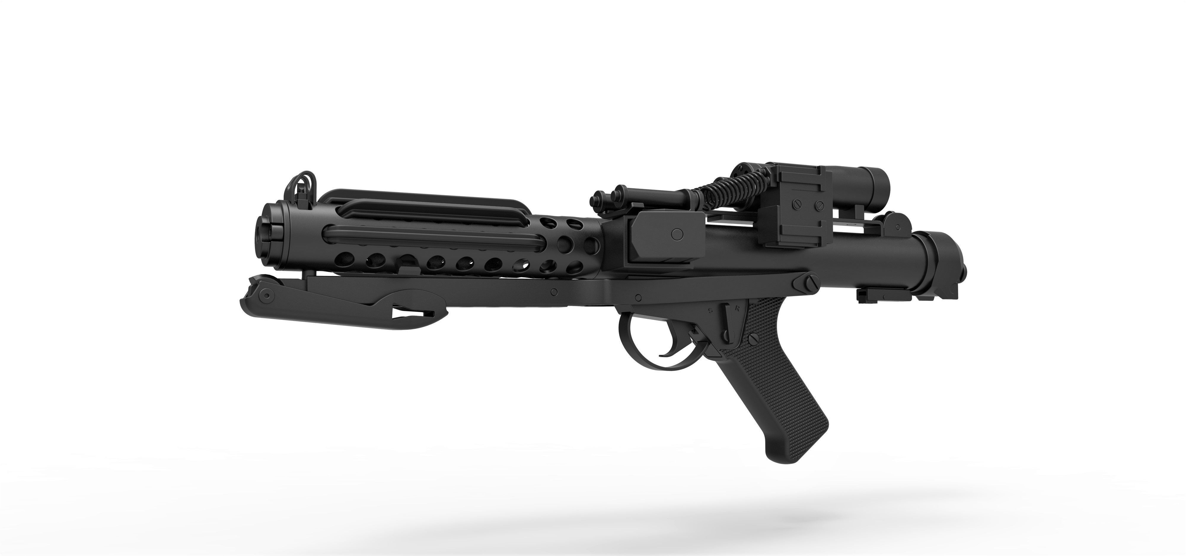 Stormtrooper Blaster E-11 from the movie Star Wars 3D model_2