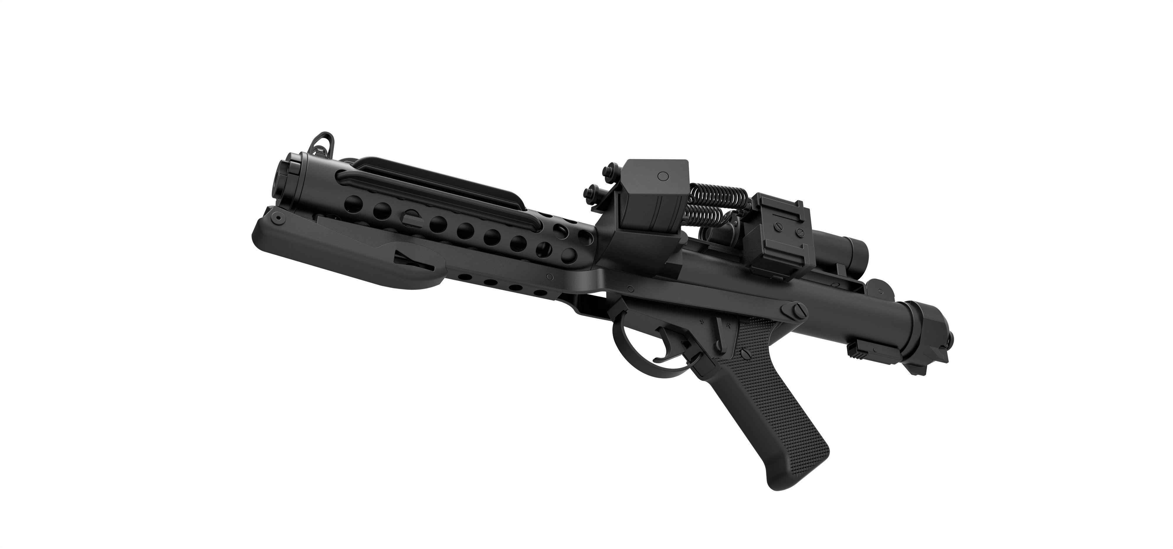 Stormtrooper Blaster E-11 from the movie Star Wars 3D model_3