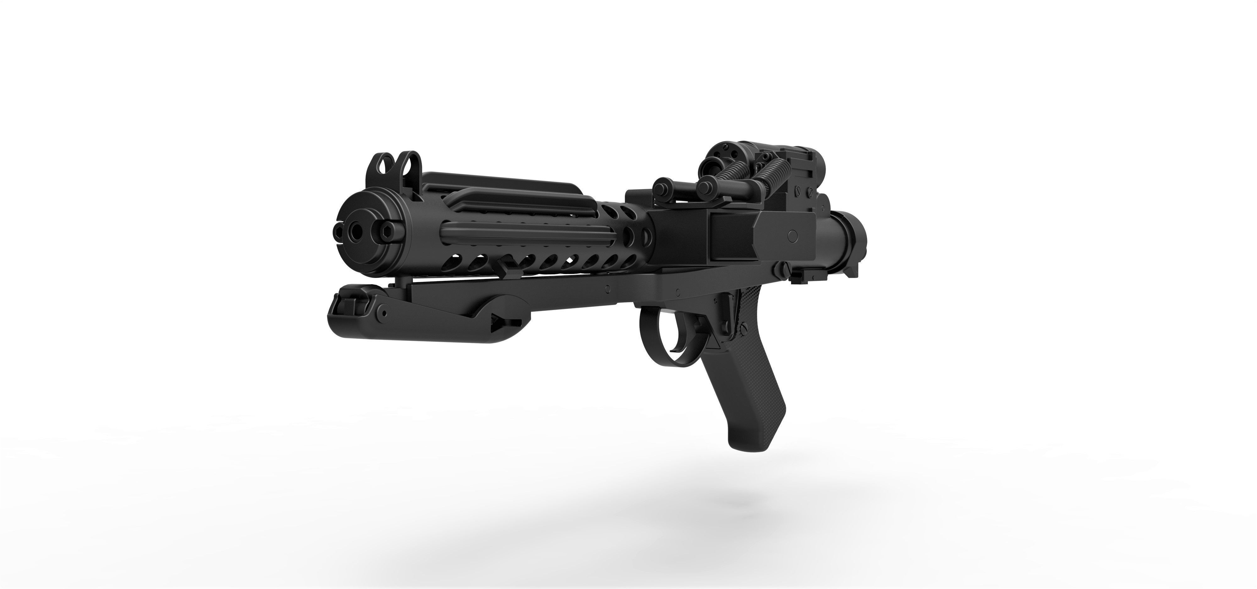 Stormtrooper Blaster E-11 from the movie Star Wars 3D model_5