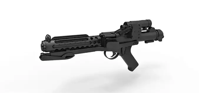 Stormtrooper Blaster E-11 from the movie Star Wars 3D model