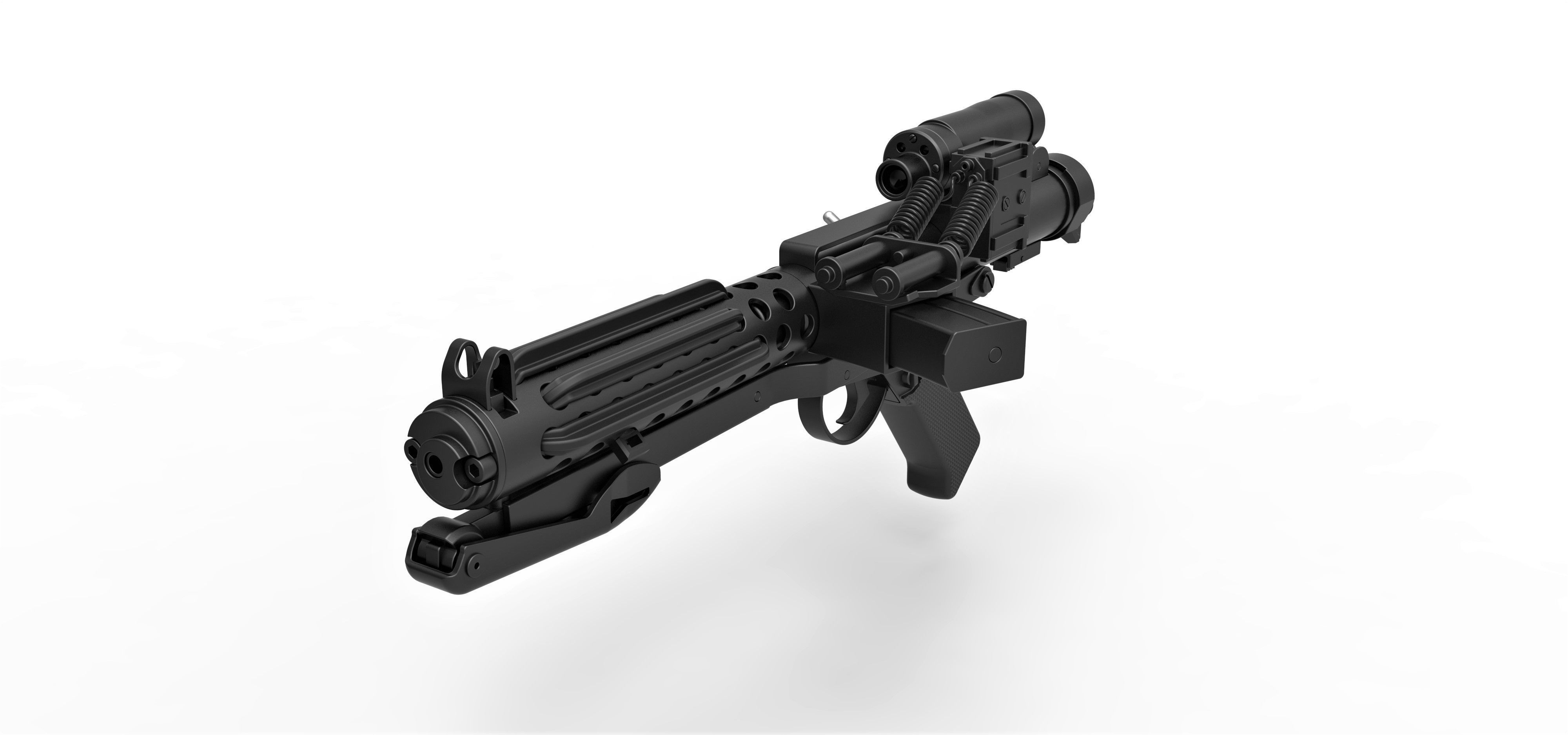 Stormtrooper Blaster E-11 from the movie Star Wars 3D model_4