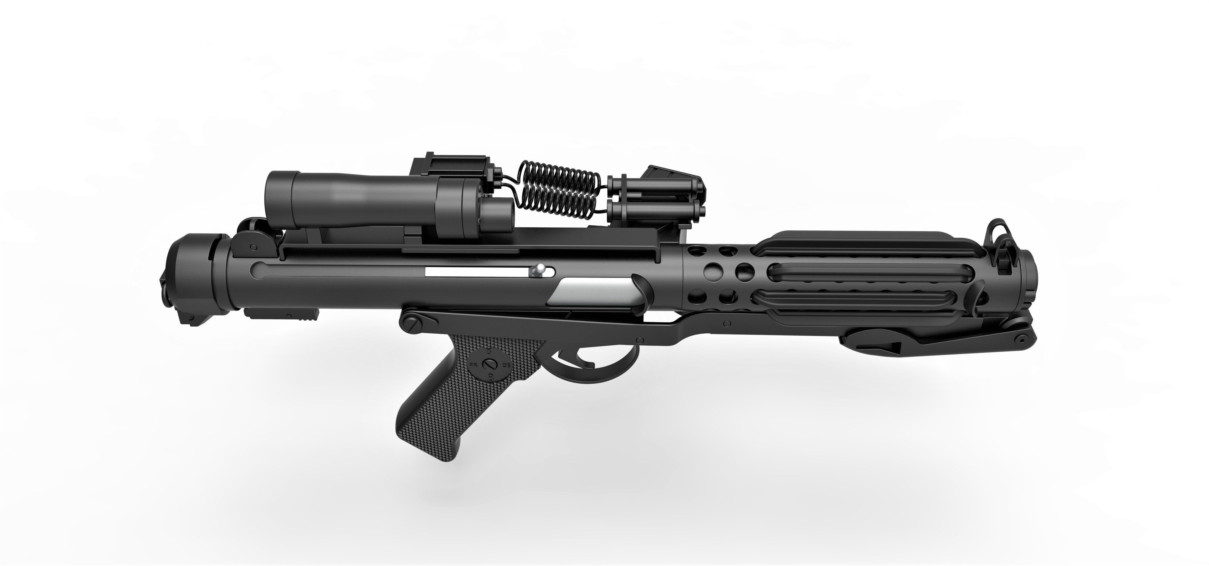 Stormtrooper Blaster E-11 from the movie Star Wars 3D model_16
