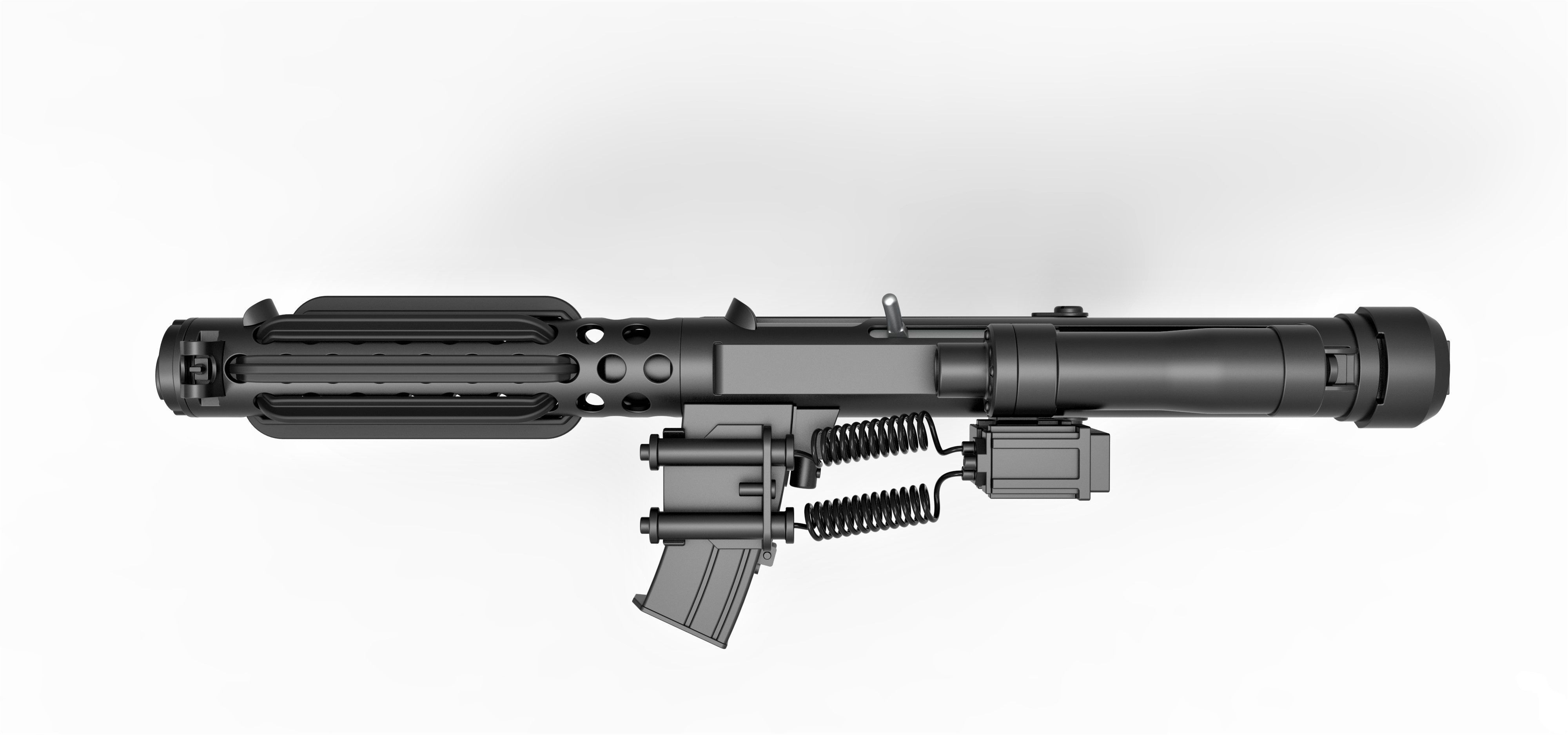 Stormtrooper Blaster E-11 from the movie Star Wars 3D model_10