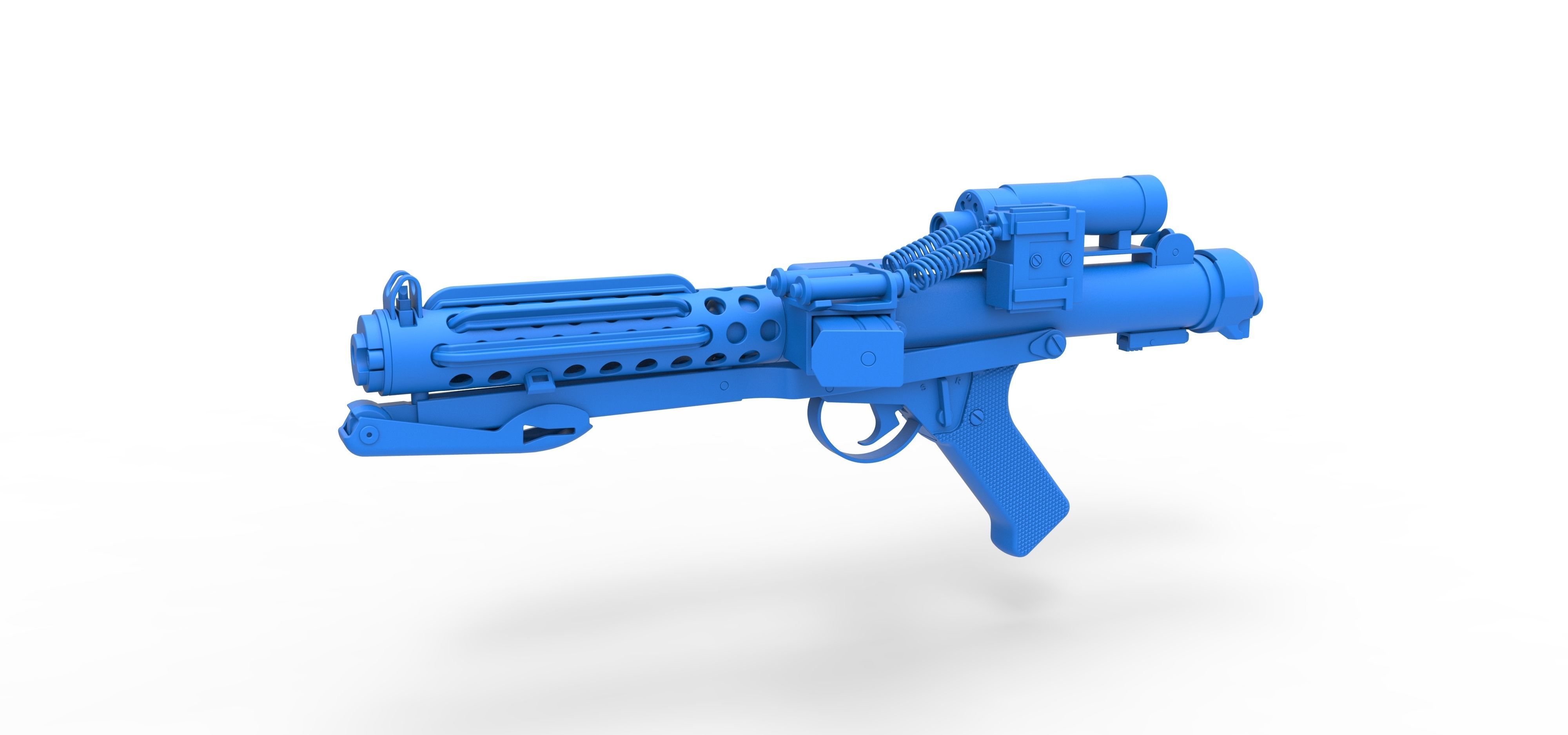 Stormtrooper Blaster E-11 from the movie Star Wars 3D model_19